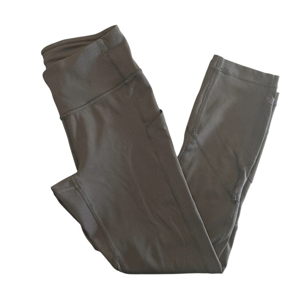 Lululemon Invigorate Crop 22” Leggings, Everlux Black, Women’s Size 2